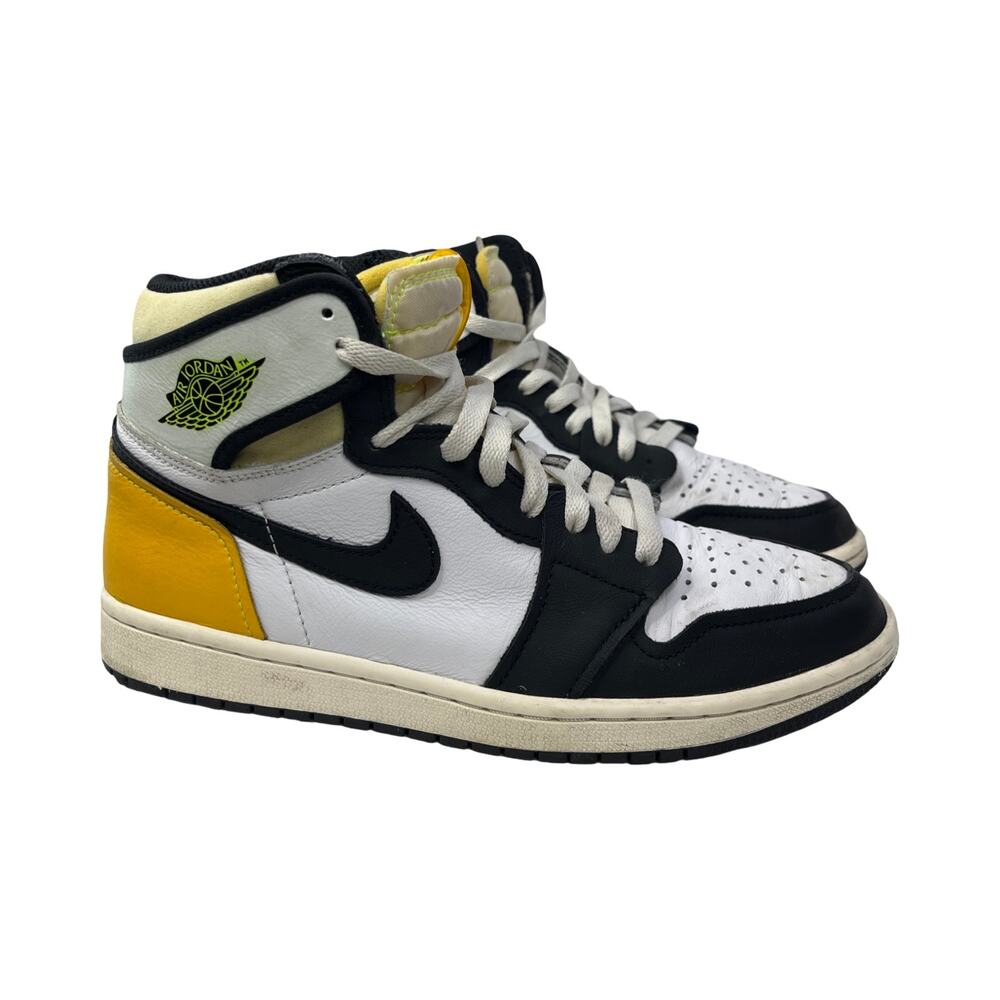 Air Jordan 1 Mid SE Volt Gold Black White Yellow Men’s Size 8 555088